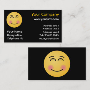Smiling Face with Smiling Eyes Business Card