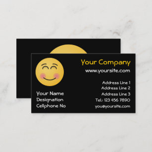 Smiling Face with Smiling Eyes Business Card