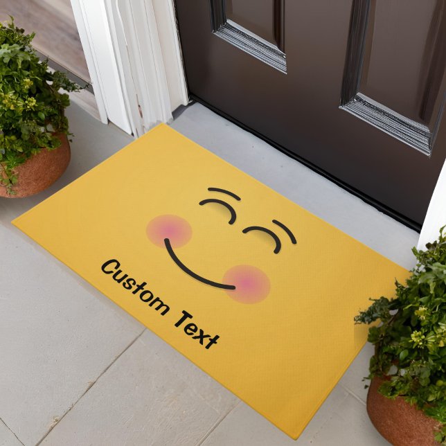 Smiling Face with Smiling Eyes Doormat (Creator Uploaded)
