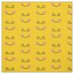 Smiling Face with Smiling Eyes Fabric