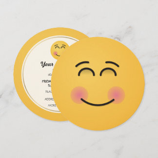 Smiling Face with Smiling Eyes Invitation