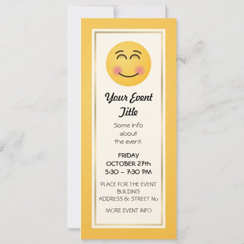 Smiling Face with Smiling Eyes Invitation