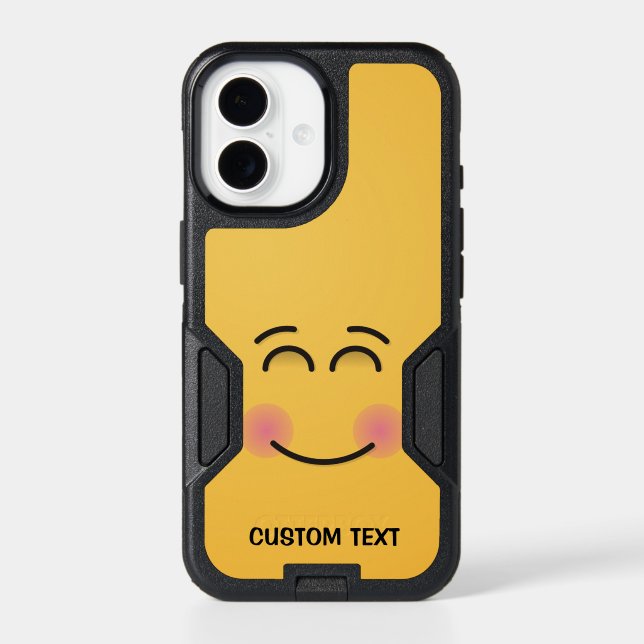 Smiling Face with Smiling Eyes iPhone Case (Back)