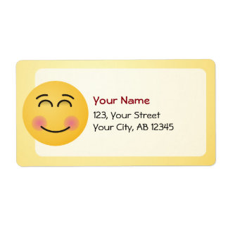 Smiling Face with Smiling Eyes Label