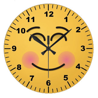 Smiling Face Wall Clocks | Zazzle