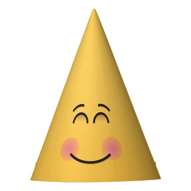 Smiling Face with Smiling Eyes Party Hat (Front)