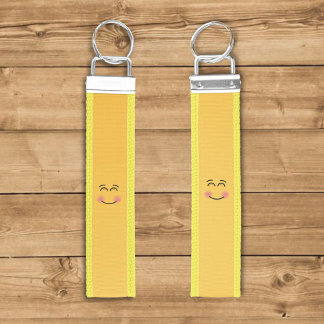 Smiling Face with Smiling Eyes Wrist Keychain