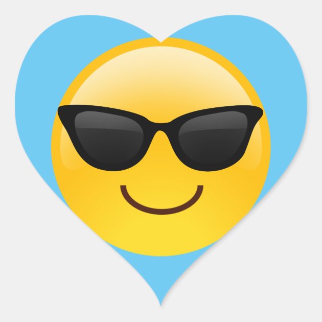 Funny toothy smiling sun in sunglasses emoji Vector Image