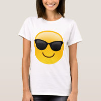 Smiling Face With Sunglasses Cool Emoji T-Shirt