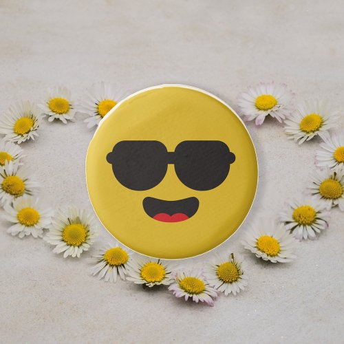 Smiling Face with Sunglasses Emoji Funny Chocolate Covered Oreo