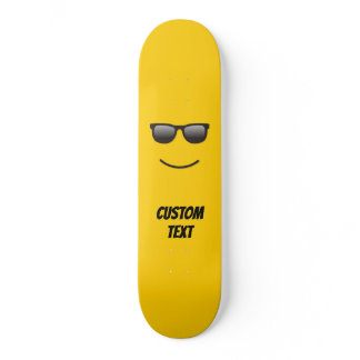 Smiling Face with Sunglasses Skateboard