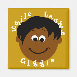 Smiling Faces Ethnic Boy Magnet
