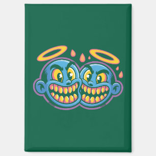 Smiling faces. magnet