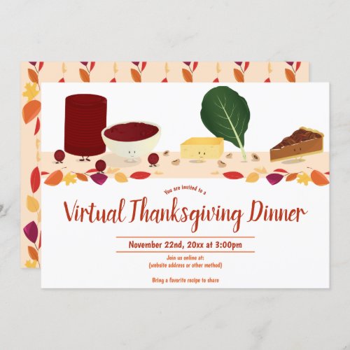 Smiling Foods Leaves Virtual Thanksgiving Dinner Invitation