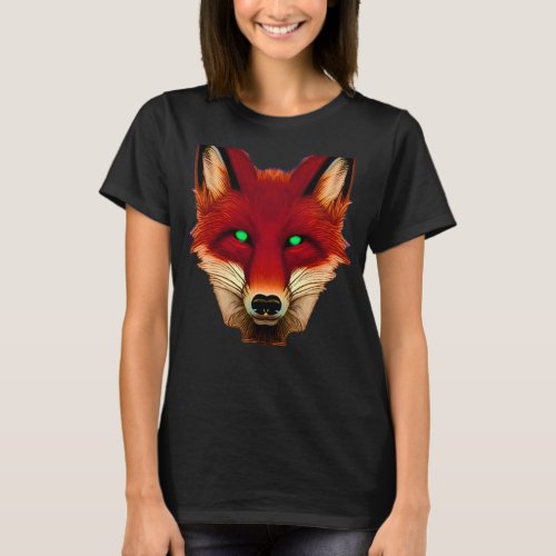 smiling fox head T_Shirt