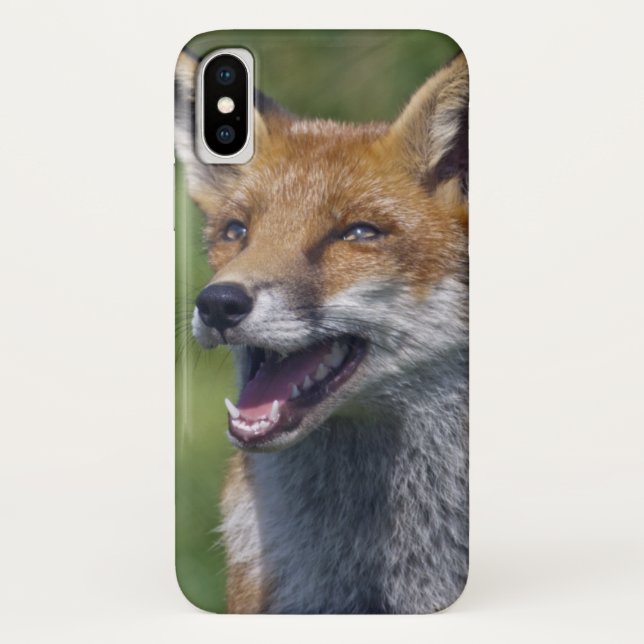 Smiling Fox iPhone X Case (Back)
