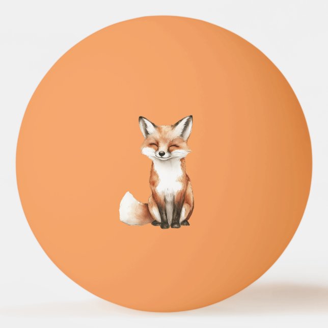 Smiling Fox Ping Pong Ball (Front)