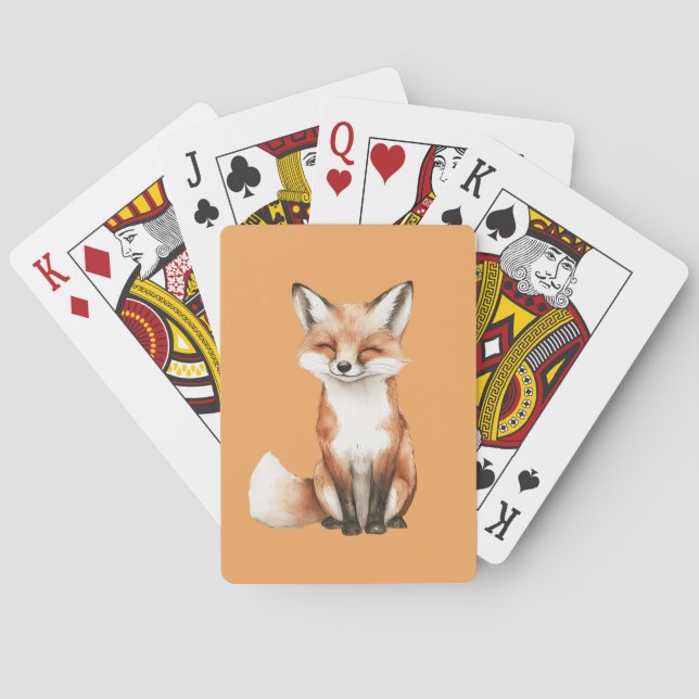 Smiling Fox Poker Cards (Back)