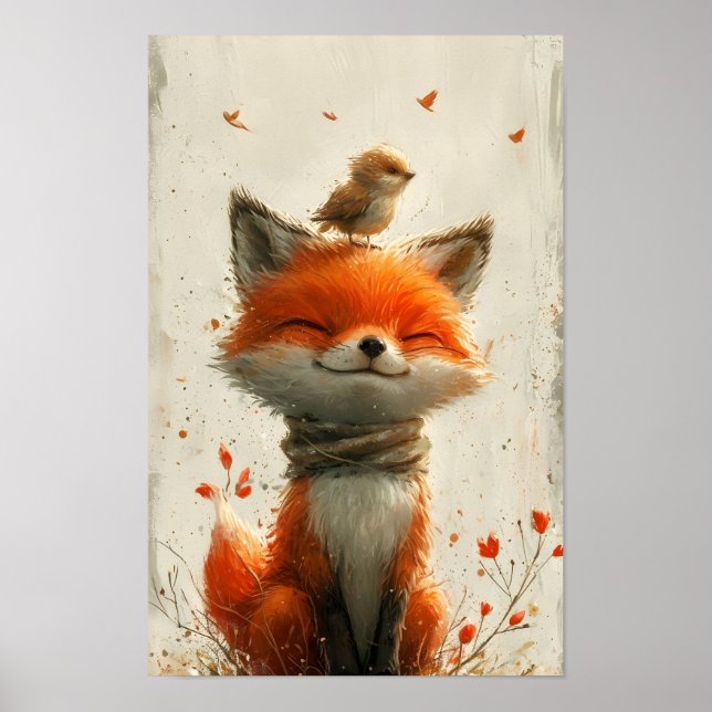 Smiling Fox Print  (Front)