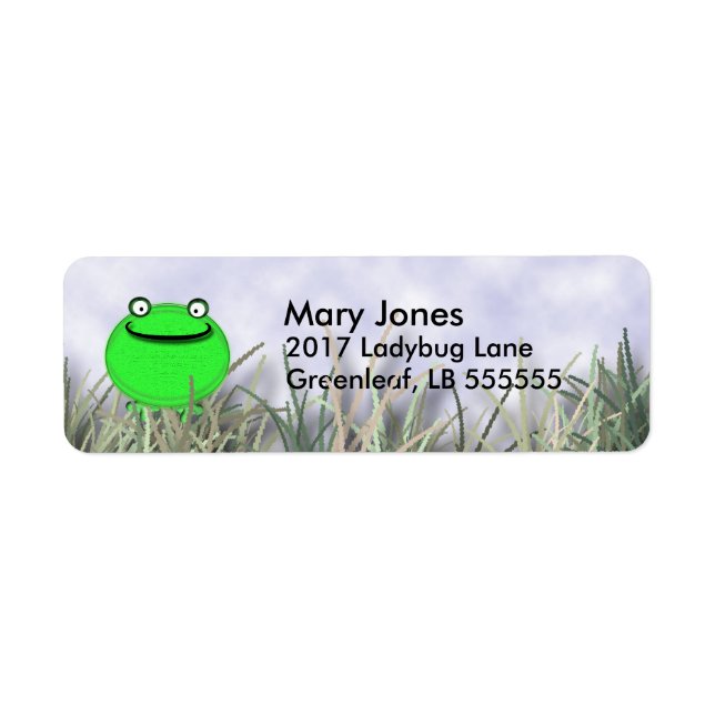 Smiling Frog Label (Front)