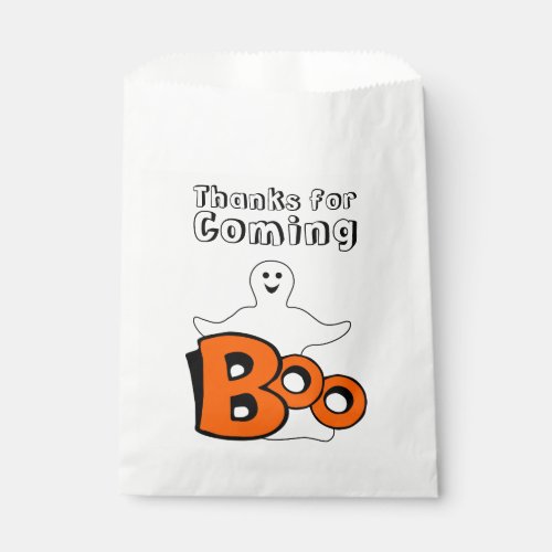 Smiling Ghost Boo Favor Bag