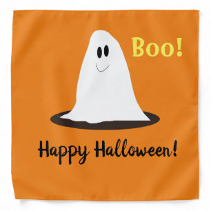 Smiling Ghost Halloween Boo Bandana