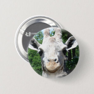 Smiling Giraffe Button