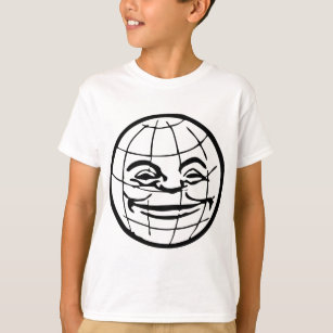 Smiling Globe, earth, face, happy world, grinning T-Shirt