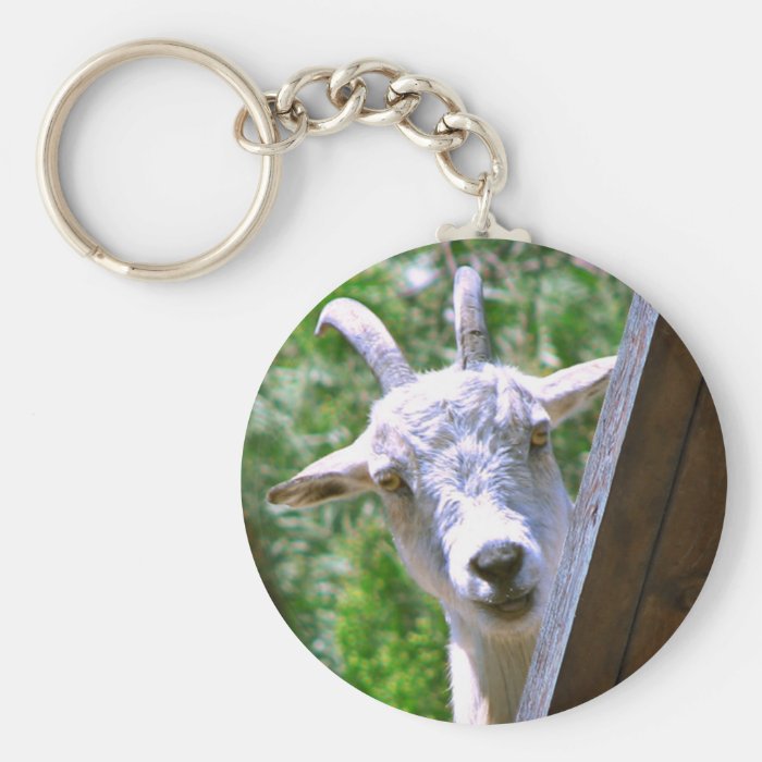 Smiling Goat keychain