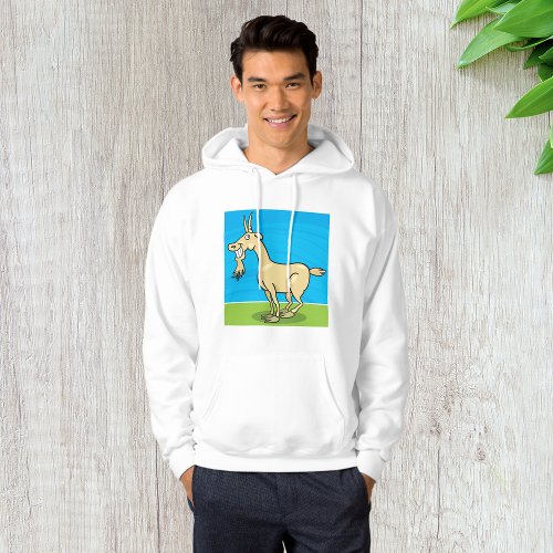 Smiling Goat Mens Hoodie