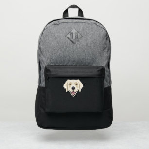 Smiling Golden Retriever Port Authority® Backpack
