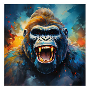 Smiling Gorilla  Acrylic Print