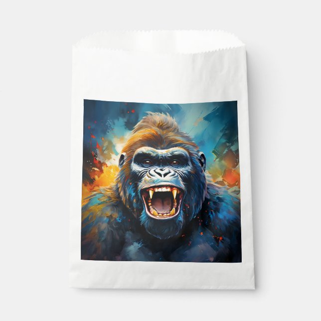 Smiling Gorilla  Favor Bag (Front)