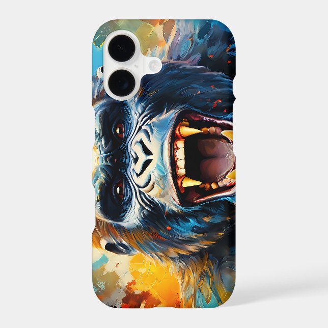 Smiling Gorilla  Iphone Case (Back)