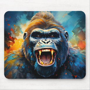 Smiling Gorilla Mouse Pad