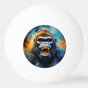 Smiling Gorilla  Ping Pong Ball
