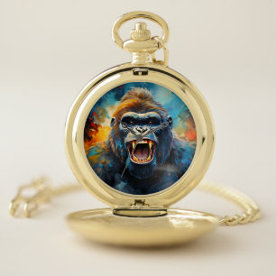 Smiling Gorilla  Pocket Watch
