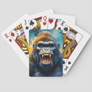 Smiling Gorilla Poker Cards