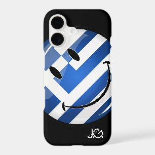 Smiling Greek Flag iPhone 17 Case