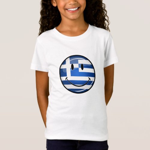 Smiling Greek Flag T_Shirt