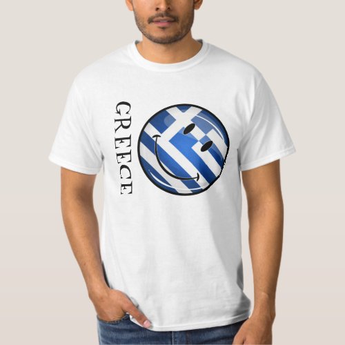 Smiling Greek Flag T_Shirt