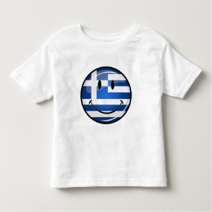 Smiling Greek Flag Toddler T-shirt