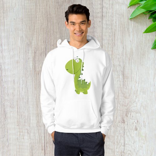 Smiling Green Dino Hoodie