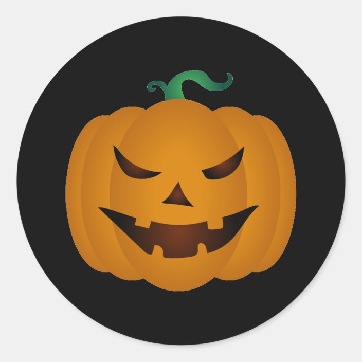 Halloween Pumpkin JackoLantern Sticker Etsy