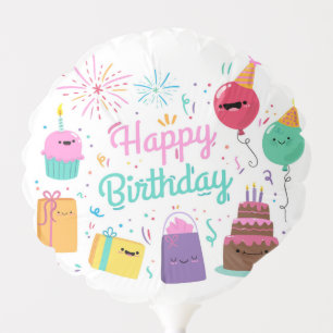Smiling Happy Birthday Balloon