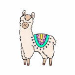 smiling happy llama alpaca cartoon animal drawing  cutout<br><div class="desc">Llamas are in these days and this cute smiling llama will soon win your heart!</div>