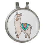 Smiling Happy Llama Alpaca Cartoon Animal Drawing  Golf Hat Clip at Zazzle