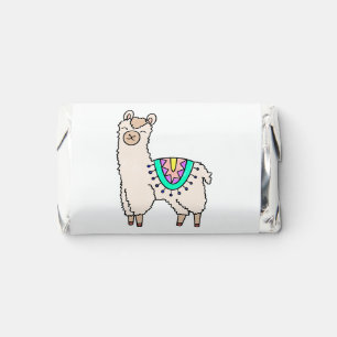 smiling happy llama alpaca cartoon animal drawing hershey's miniatures