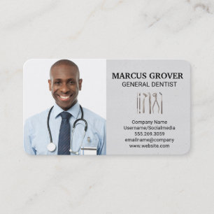 Smiling Health Care Specialist Medical Business Card