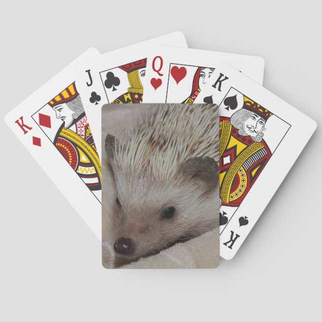 Smiling Hedgehog Poker Cards (Back)